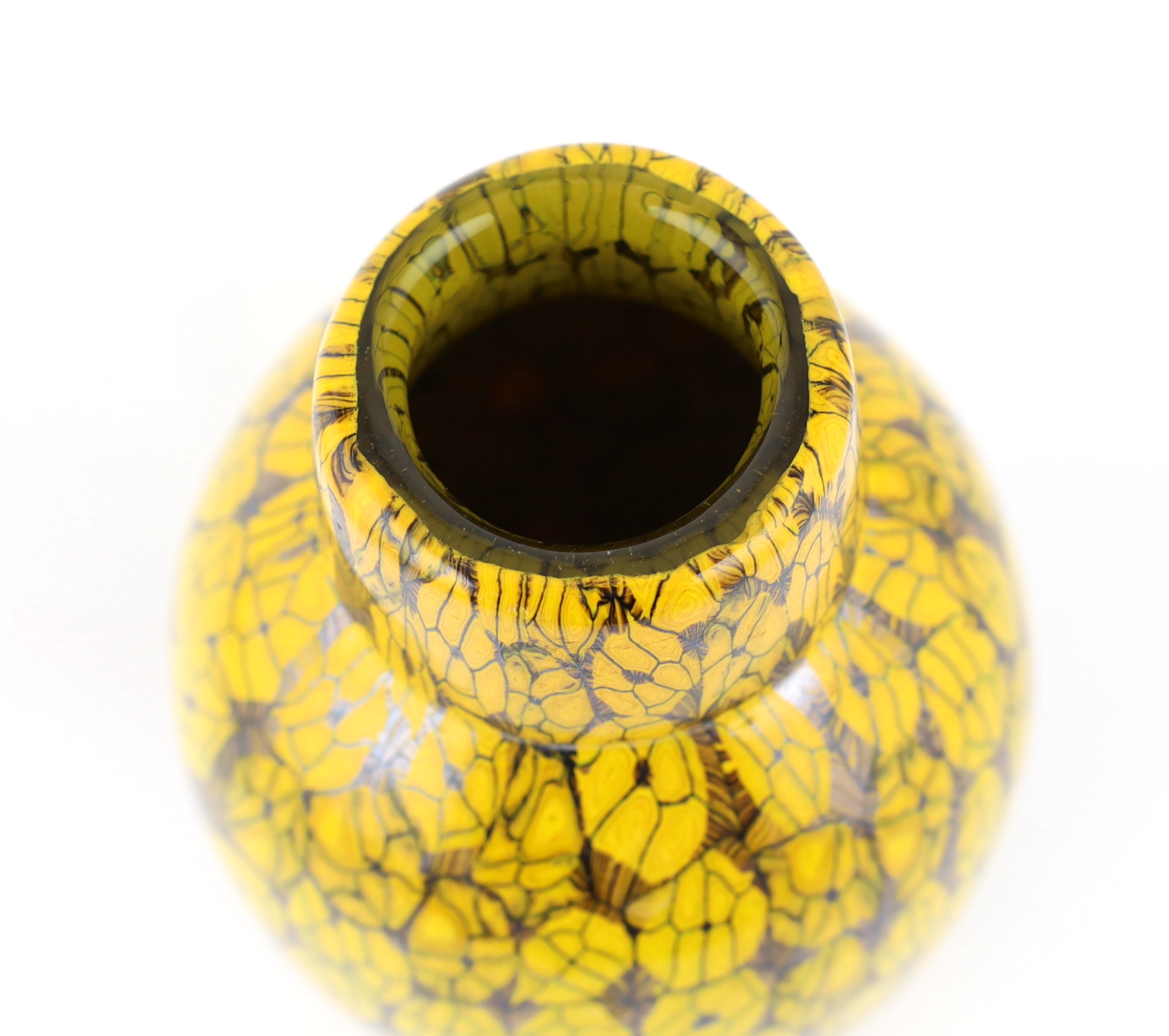 Vittorio Ferro (1932-2012), a tall Murano glass Murrine vase
